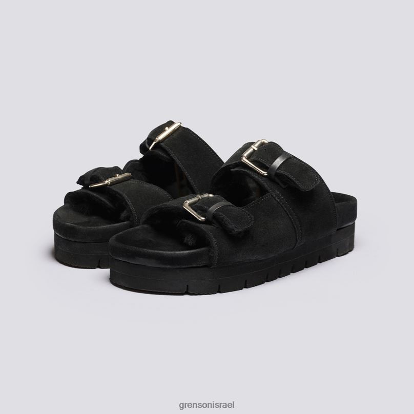 נשים שָׁחוֹר צוֹמֵחַ Grenson J4F4Z375 סנדלים