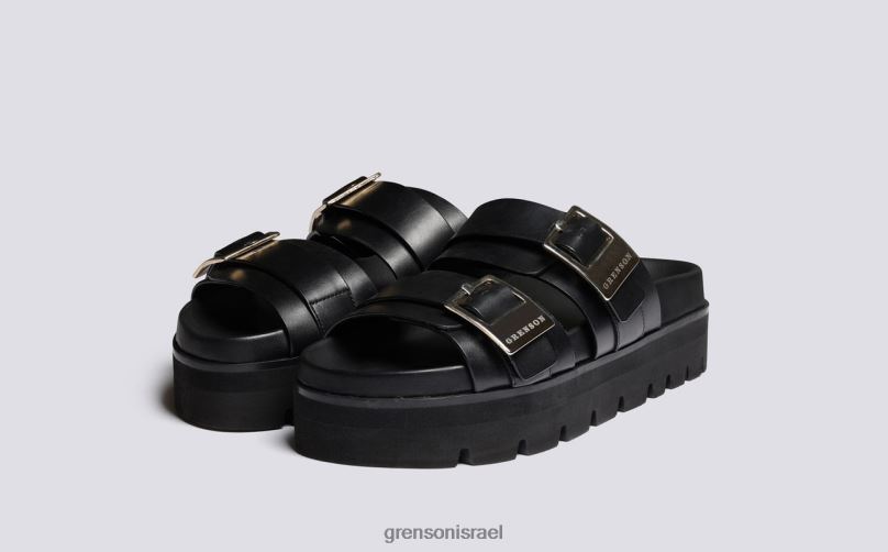 נשים שָׁחוֹר אידא Grenson J4F4Z377 סנדלים
