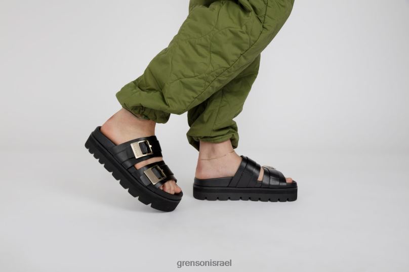 נשים שָׁחוֹר אידא Grenson J4F4Z377 סנדלים