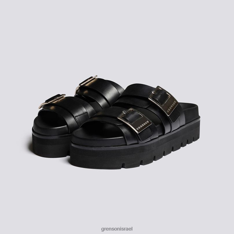 נשים שָׁחוֹר אידא Grenson J4F4Z377 סנדלים