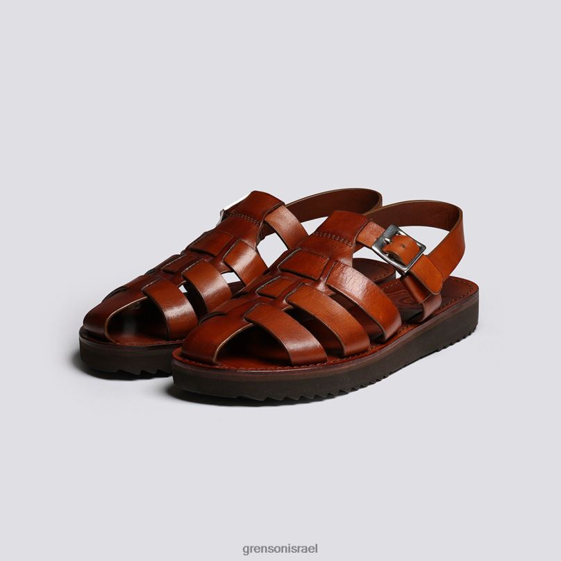 נשים שזוף צבוע ביד מלכה Grenson J4F4Z384 סנדלים