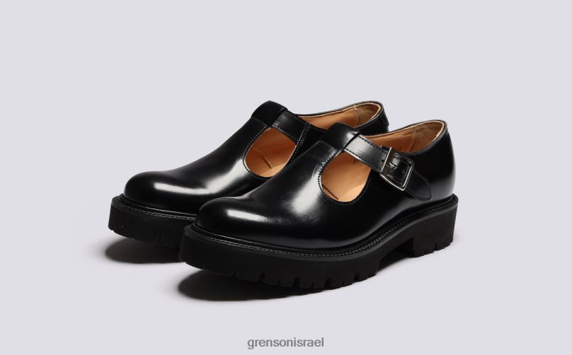 נשים שָׁחוֹר מרילבון Grenson J4F4Z390 סנדלים