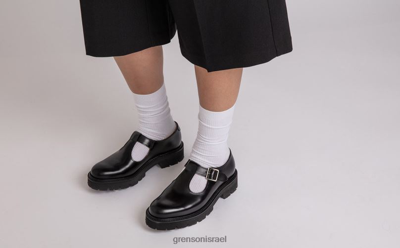 נשים שָׁחוֹר מרילבון Grenson J4F4Z390 סנדלים