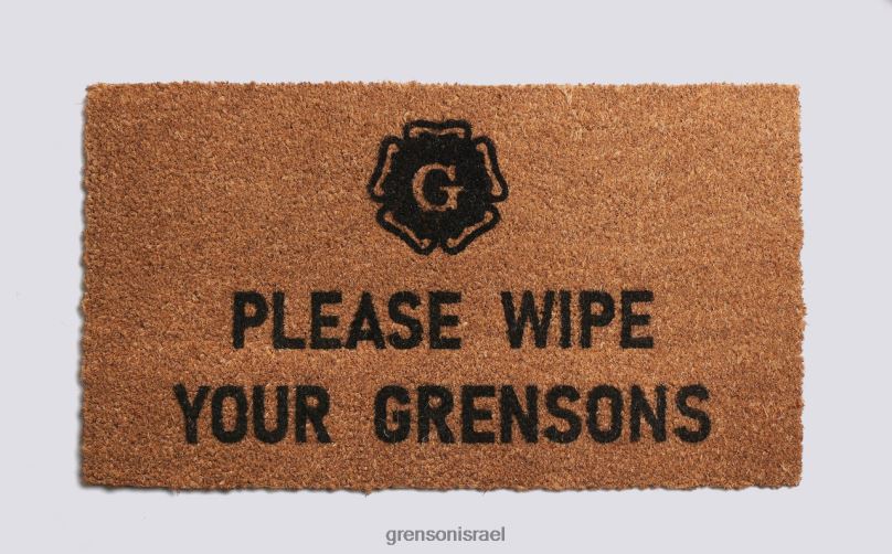 לִשְׁנֵי הַמִינִים טִבעִי מחצלת דלת Grenson J4F4Z415 טיפול בנעליים