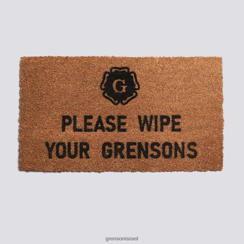 לִשְׁנֵי הַמִינִים טִבעִי מחצלת דלת Grenson J4F4Z415 טיפול בנעליים