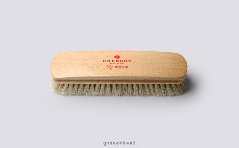 לִשְׁנֵי הַמִינִים חום מברשת נעליים גדולה Grenson J4F4Z416 טיפול בנעליים