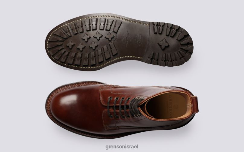גברים חום כהה וינסנט Grenson J4F4Z43 מגפיים