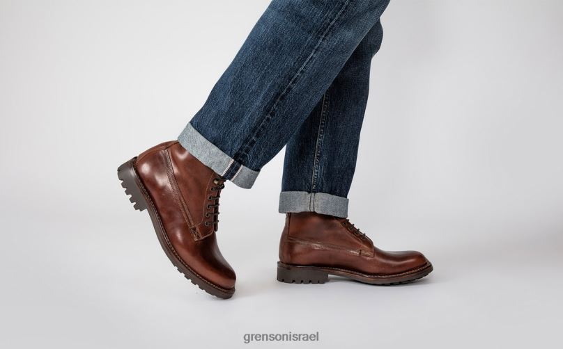 גברים חום כהה וינסנט Grenson J4F4Z43 מגפיים