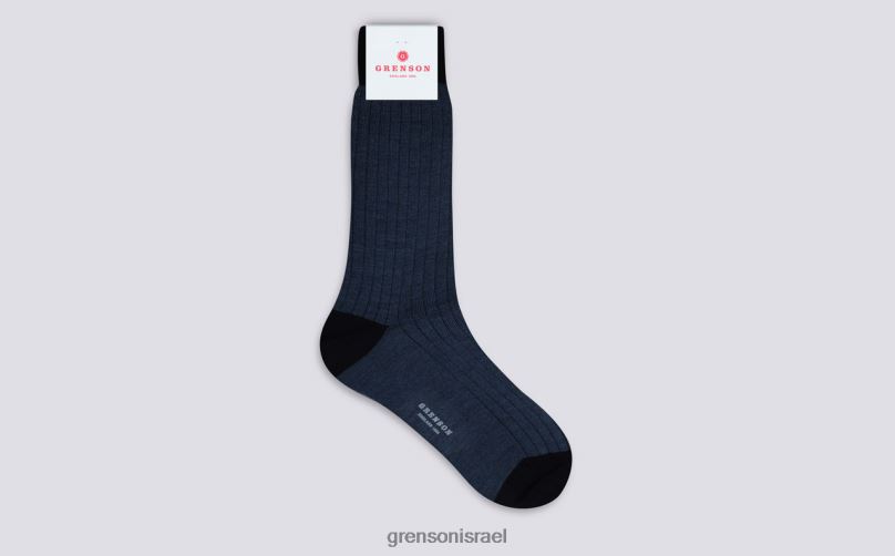 גברים כְּחוֹל גרב עקב/בוהן Grenson J4F4Z452 אביזרים