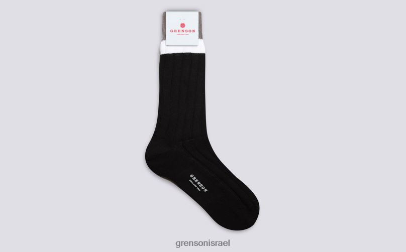 גברים שָׁחוֹר גרב פס עליון Grenson J4F4Z483 אביזרים