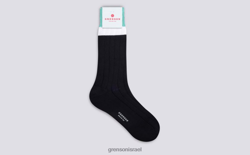 גברים חיל הים גרב פס עליון Grenson J4F4Z484 אביזרים