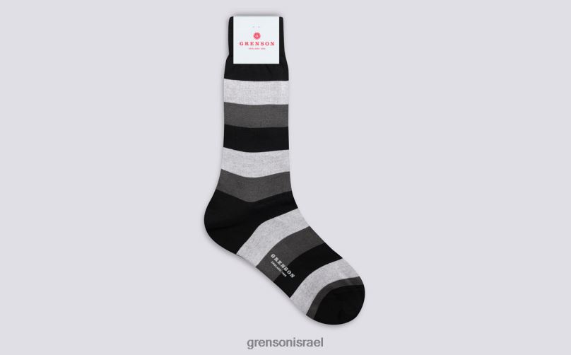 גברים שָׁחוֹר גרב פס רחב Grenson J4F4Z485 אביזרים