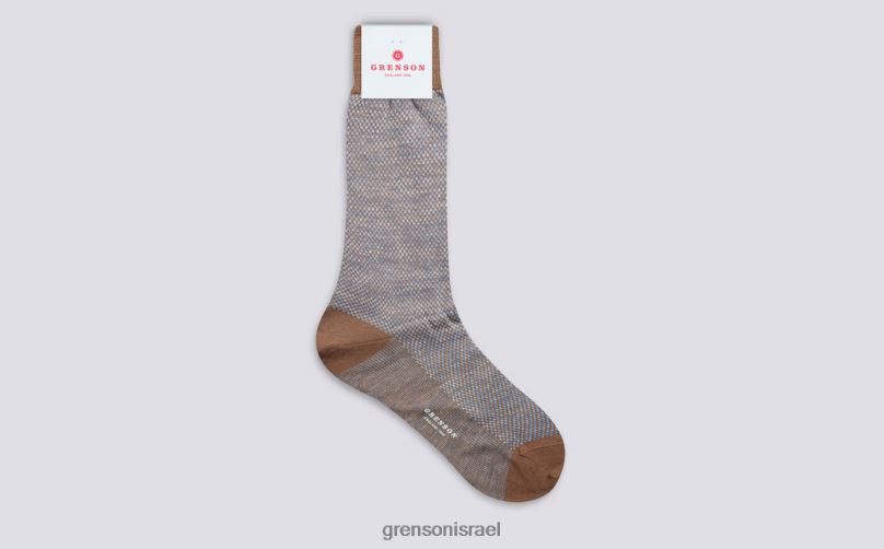 גברים אָפוֹר חוּם גרב בקנה מידה Grenson J4F4Z489 אביזרים