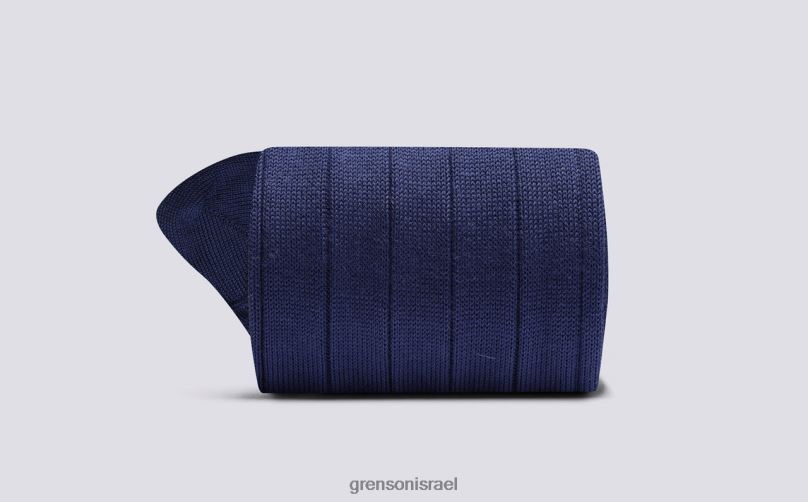 לִשְׁנֵי הַמִינִים כְּחוֹל גרב צלעות רחב Grenson J4F4Z494 אביזרים