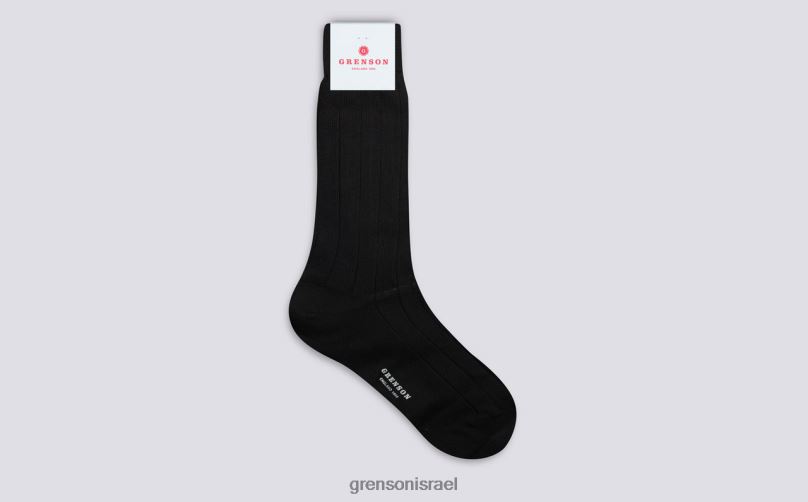 גברים שָׁחוֹר גרב צלעות רחב Grenson J4F4Z495 אביזרים