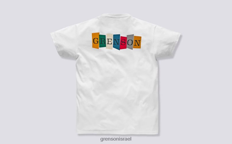 לִשְׁנֵי הַמִינִים לבן חולצת טריקו רב בלוק Grenson J4F4Z528 בגדים