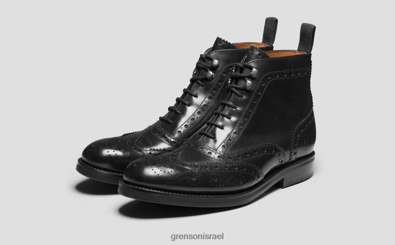 גברים שָׁחוֹר נלסון Grenson J4F4Z58 מגפיים