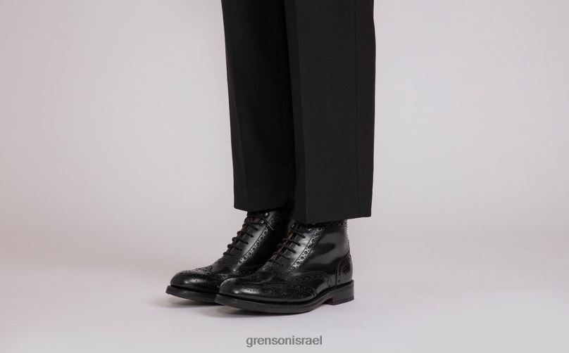 גברים שָׁחוֹר נלסון Grenson J4F4Z58 מגפיים