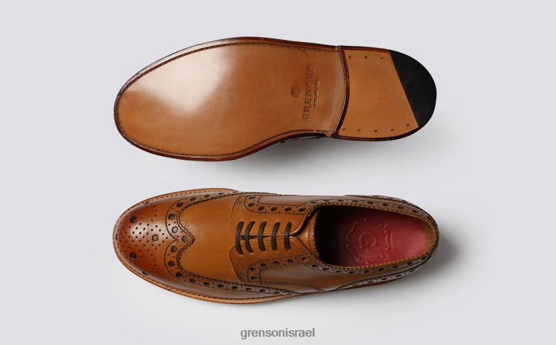 גברים לְהִשְׁתַזֵף ארצ'י Grenson J4F4Z67 נעליים רשמיות