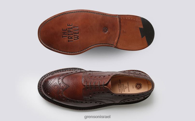 גברים חום כהה ארצ'י Grenson J4F4Z68 נעליים רשמיות