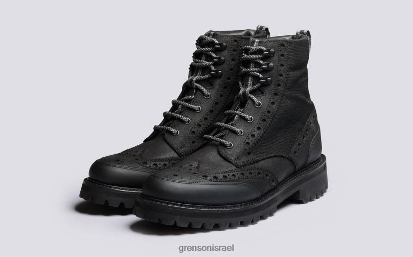 גברים שָׁחוֹר פרד טק Grenson J4F4Z9 מגפיים