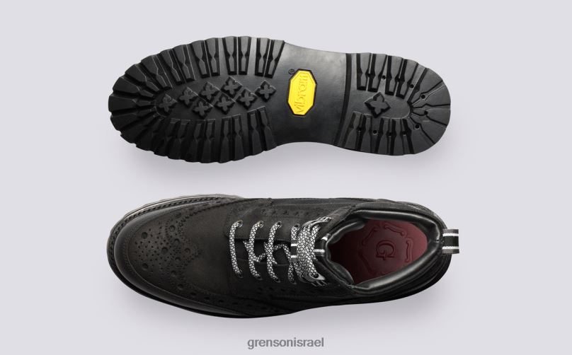 גברים שָׁחוֹר פרד טק Grenson J4F4Z9 מגפיים