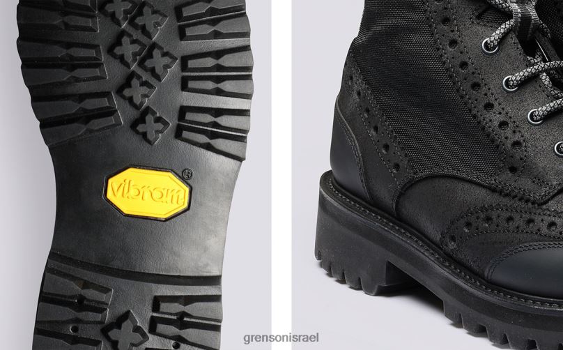 גברים שָׁחוֹר פרד טק Grenson J4F4Z9 מגפיים
