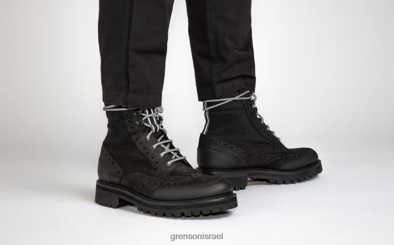 גברים שָׁחוֹר פרד טק Grenson J4F4Z9 מגפיים