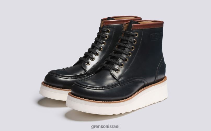 נשים שָׁחוֹר anya Grenson J4F4Z299 מגפיים