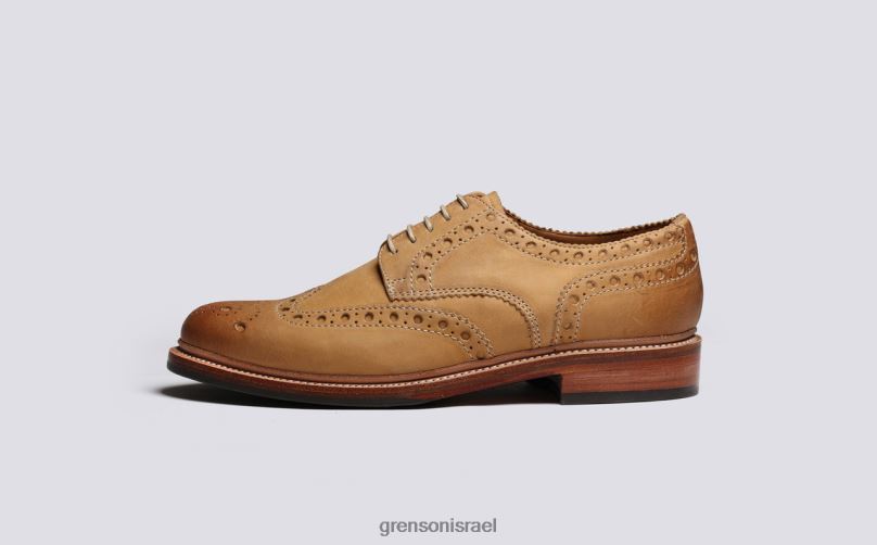גברים ג'ינג'ר מבריק ארצ'י Grenson J4F4Z110 נעלי brogues