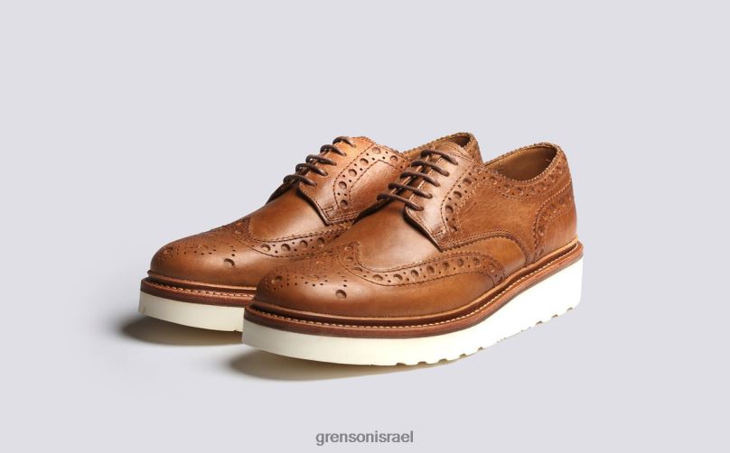גברים טִבעִי ארצ'י Grenson J4F4Z111 נעלי brogues