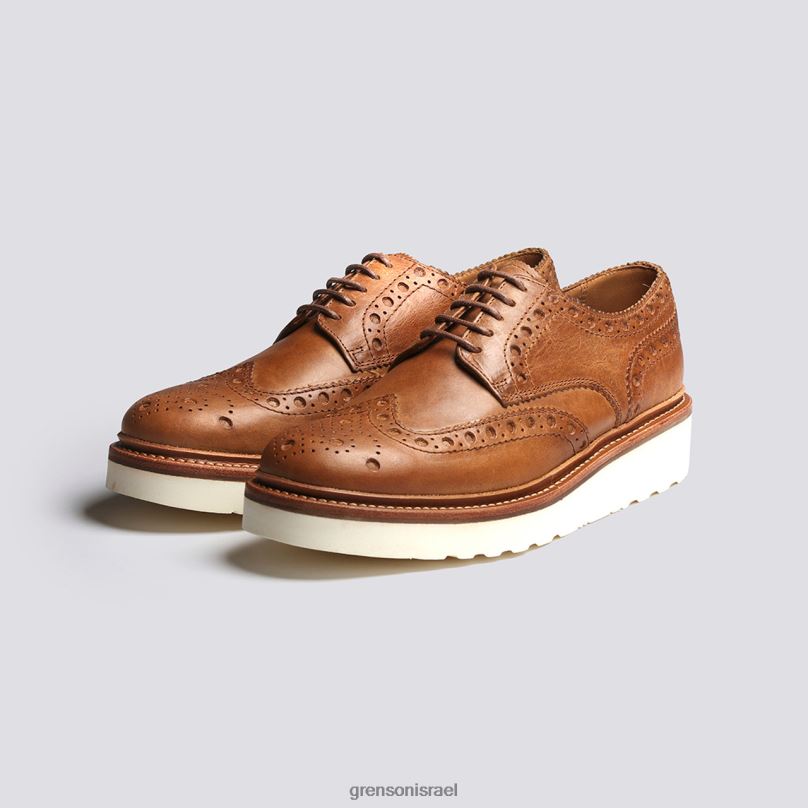 גברים טִבעִי ארצ'י Grenson J4F4Z111 נעלי brogues