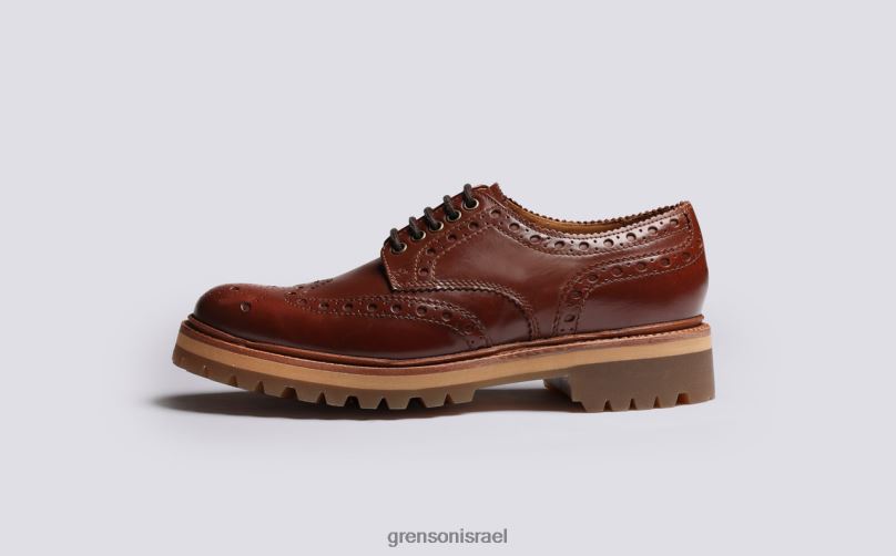 גברים לְהִשְׁתַזֵף ארצ'י Grenson J4F4Z112 נעלי brogues