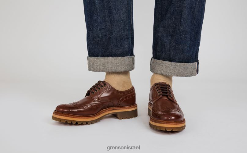גברים לְהִשְׁתַזֵף ארצ'י Grenson J4F4Z112 נעלי brogues