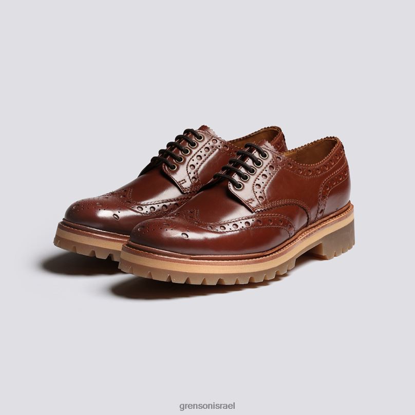 גברים לְהִשְׁתַזֵף ארצ'י Grenson J4F4Z112 נעלי brogues