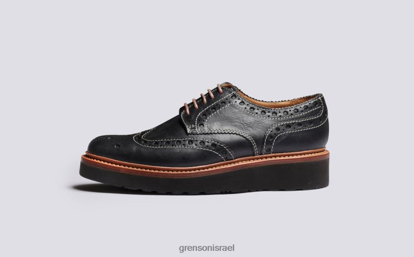 גברים שָׁחוֹר ארצ'י Grenson J4F4Z115 נעלי brogues