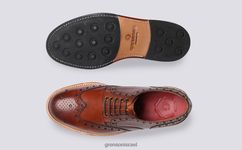 גברים לְהִשְׁתַזֵף ארצ'י Grenson J4F4Z116 נעלי brogues