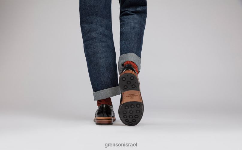 גברים שָׁחוֹר ארצ'י Grenson J4F4Z117 נעלי brogues