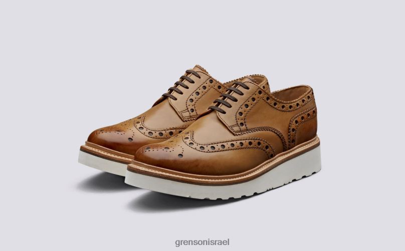 גברים לְהִשְׁתַזֵף ארצ'י Grenson J4F4Z118 נעלי brogues