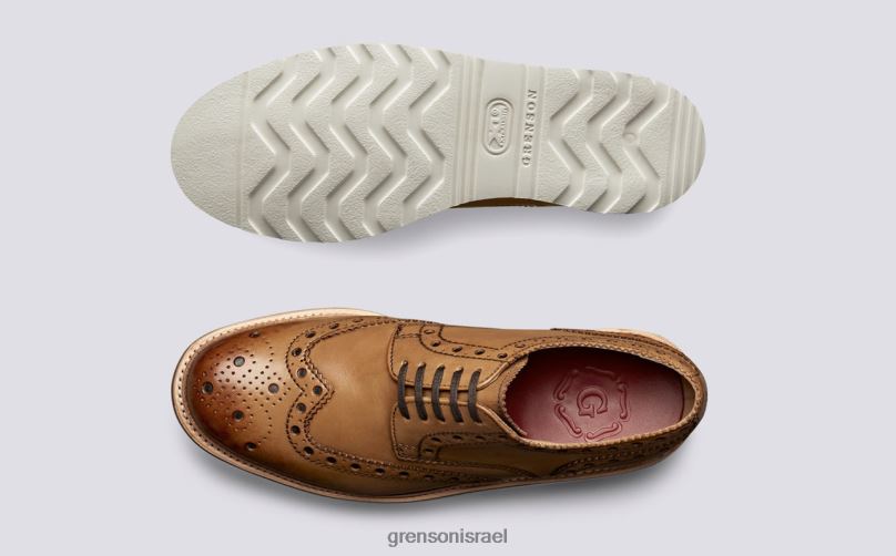 גברים לְהִשְׁתַזֵף ארצ'י Grenson J4F4Z118 נעלי brogues