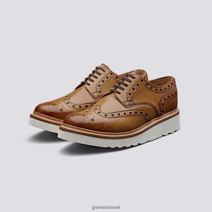 גברים לְהִשְׁתַזֵף ארצ'י Grenson J4F4Z118 נעלי brogues