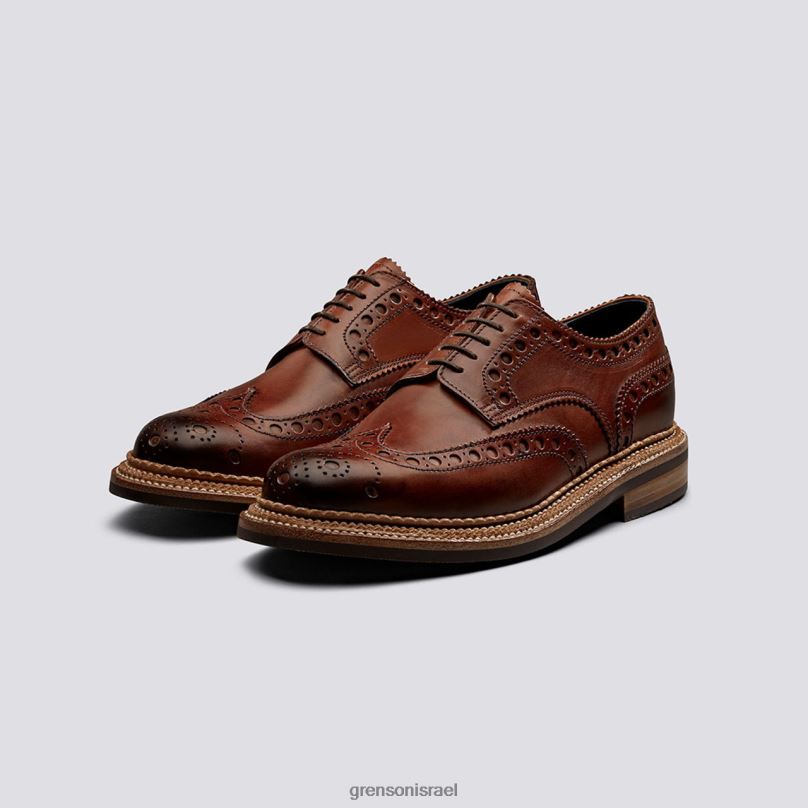 גברים לְהִשְׁתַזֵף ארצ'י Grenson J4F4Z119 נעלי brogues