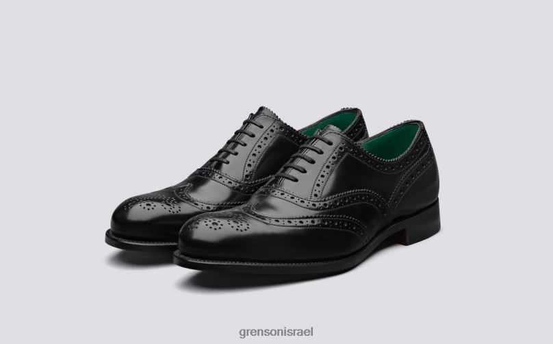 גברים שחור/ירקן מַשׁדֵדָה Grenson J4F4Z125 נעלי brogues
