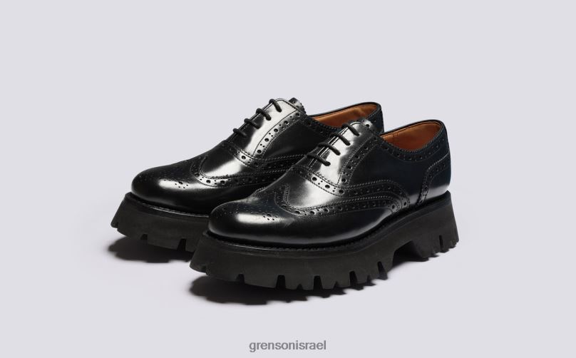 נשים שָׁחוֹר ורד Grenson J4F4Z334 נעלי brogues