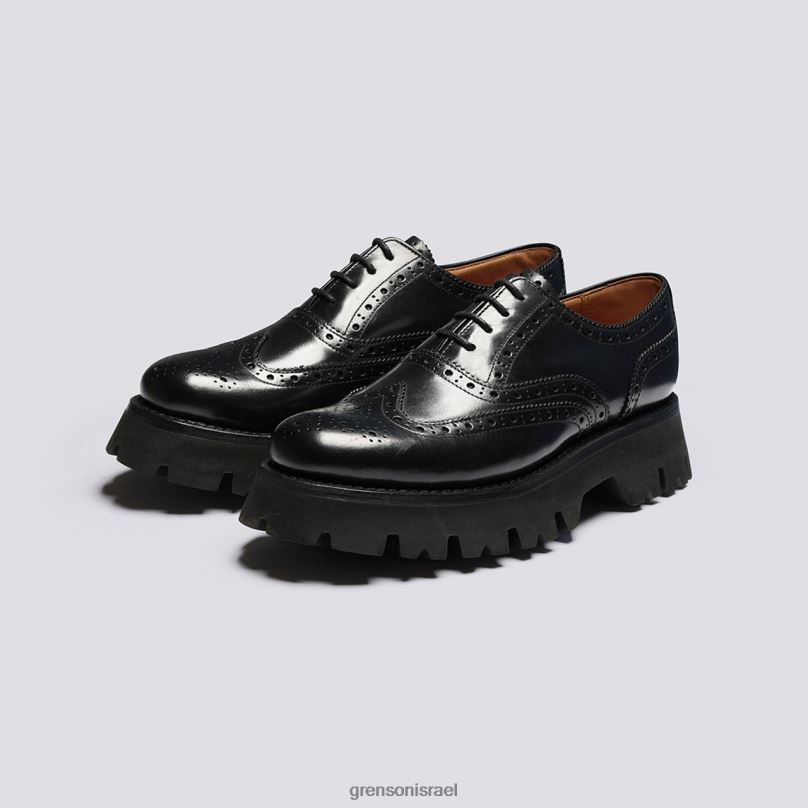נשים שָׁחוֹר ורד Grenson J4F4Z334 נעלי brogues