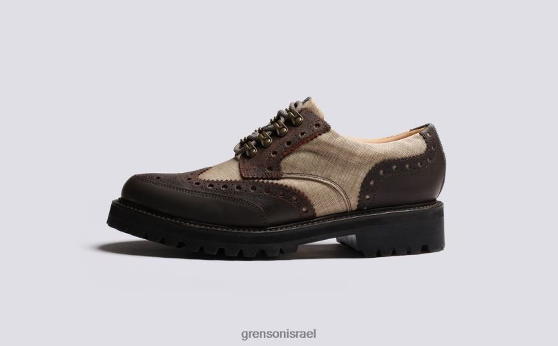 גברים בז' archie tech Grenson J4F4Z107 נעלי brogues