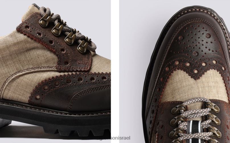 גברים בז' archie tech Grenson J4F4Z107 נעלי brogues