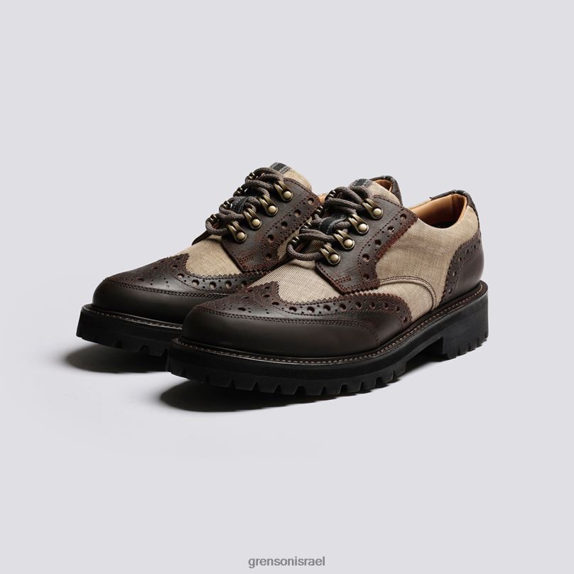 גברים בז' archie tech Grenson J4F4Z107 נעלי brogues