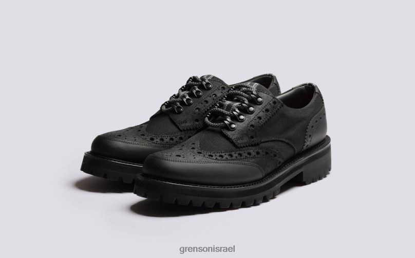 גברים שָׁחוֹר archie tech Grenson J4F4Z108 נעלי brogues
