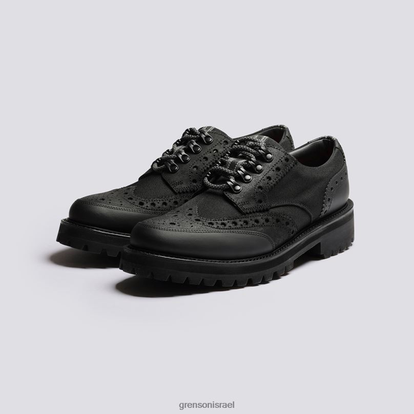 גברים שָׁחוֹר archie tech Grenson J4F4Z108 נעלי brogues